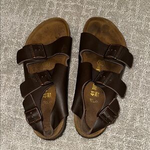 Birkenstock Brown Leather Sandals